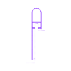 Buildings Access Ladders Vertical Parapet Tracing Svg Vector, Free Vectors File